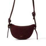 The half Moon | Suede Burgandy