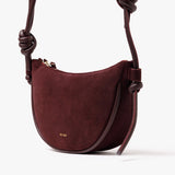 The half Moon | Suede Burgandy