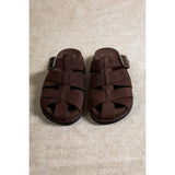 Cecily Suede sandal  | chocolate