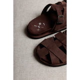 Cecily Suede sandal  | chocolate