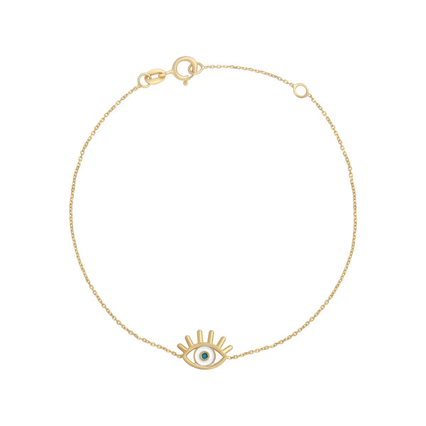 Evil Eye Bracelet | 9ct.gold