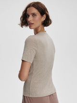 Regina Tee | Taupe Marl