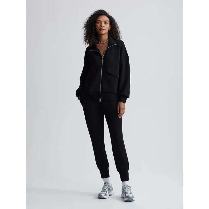 Garcia Zip Through Sweat | Black