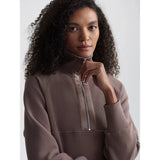 Lismore Half Zip | Deep Taupe