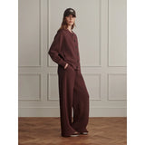 Wide Leg Pant | Deep Mahogany