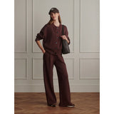 Wide Leg Pant | Deep Mahogany