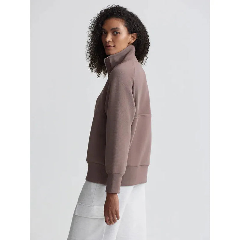 Lismore Half Zip | Deep Taupe