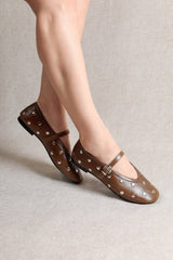 ALLI STUD Mary Janes | MOSS GREEN  coming soon